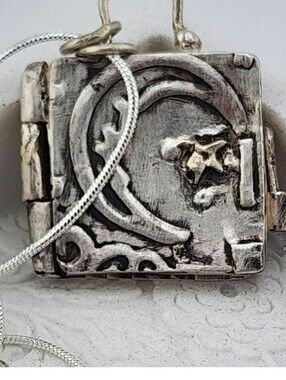 MISTYCAL BOX PENDANT UNIQUE PIECE A JEWELRY HANDMADE IN STERLING SILVER